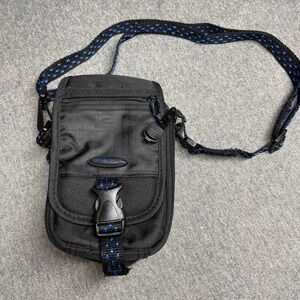 Samsonite Black Blue Nylon‎ Multi Compartment Utility Camera Travel Pouch Bag